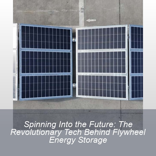 Spinning Into the Future: The Revolutionary Tech Behind Flywheel Energy Storage